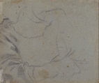 Study of an Old Man, attributed to Giacomo Cavedone (Italian, Sassuolo 1577–1660 Bologna), Charcoal, highlighted with white chalk, on blue-gray paper